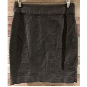 Banana Republic Pencil Skirt Sz 6 Gray Knee Length